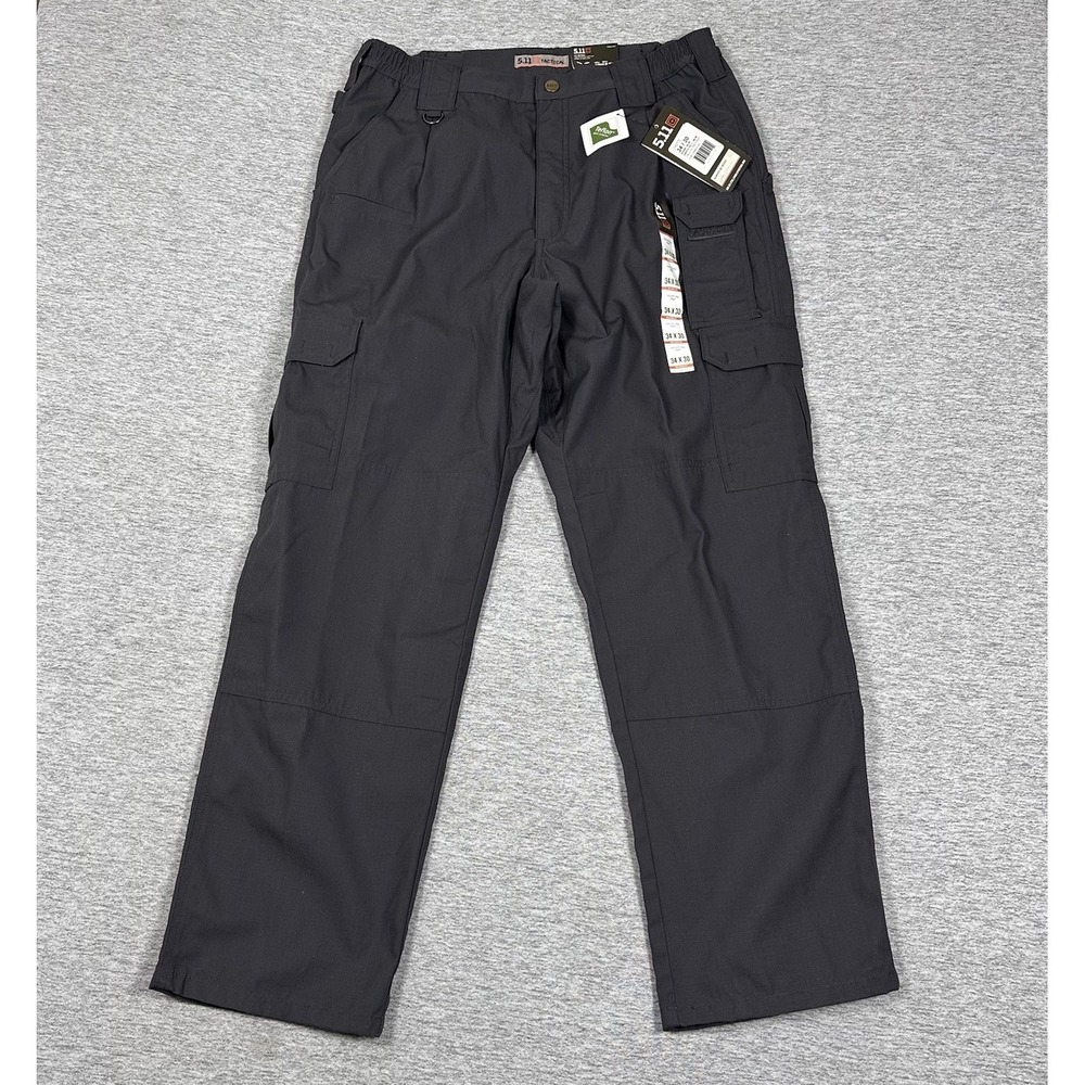 5.11 Tactical Pants Men 34x30 Gray Taclite Pro Relaxed Ripstop Cargo Work NEW